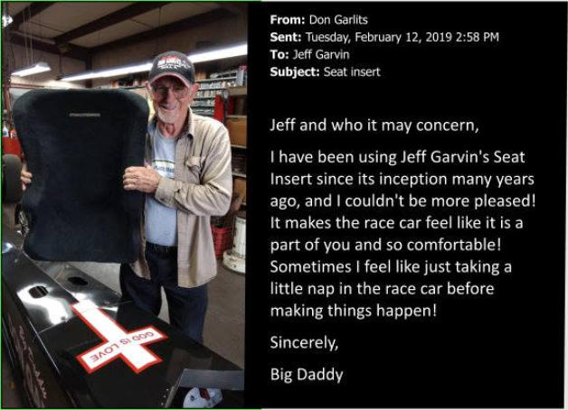 Don Garlits Seat Insert